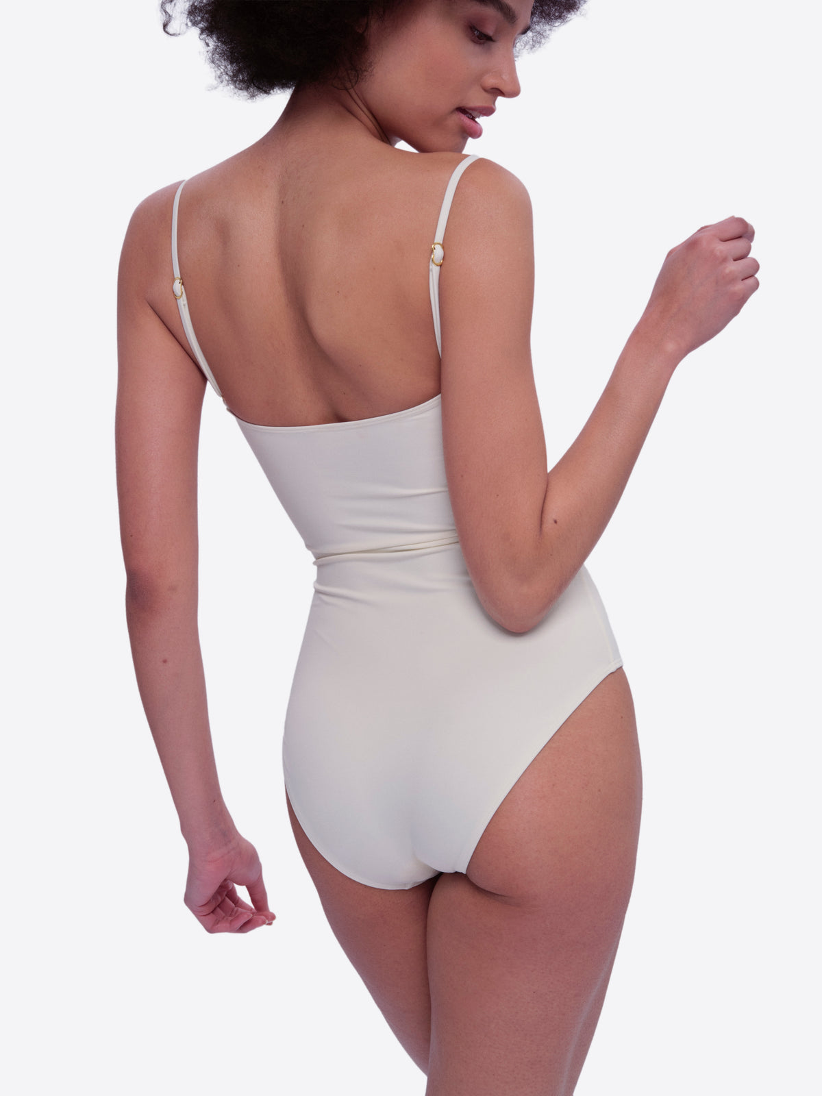 Isola Bella One-piece Bustier Swimsuit with Passiflora
