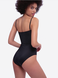 Isola Bella Bustier One-Piece Swimsuit – Passiflora Monochrome