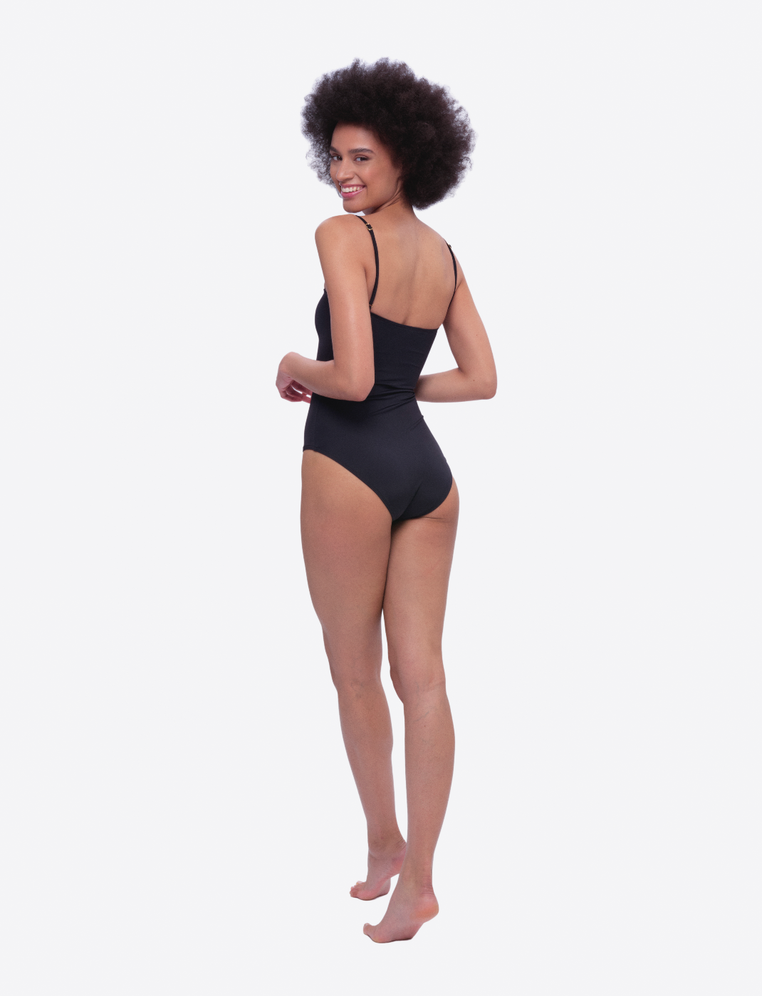 Isola Bella Bustier One-Piece Swimsuit – Passiflora Monochrome