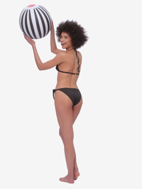 Stresa Side-Tie Triangle Bikini Set - Black