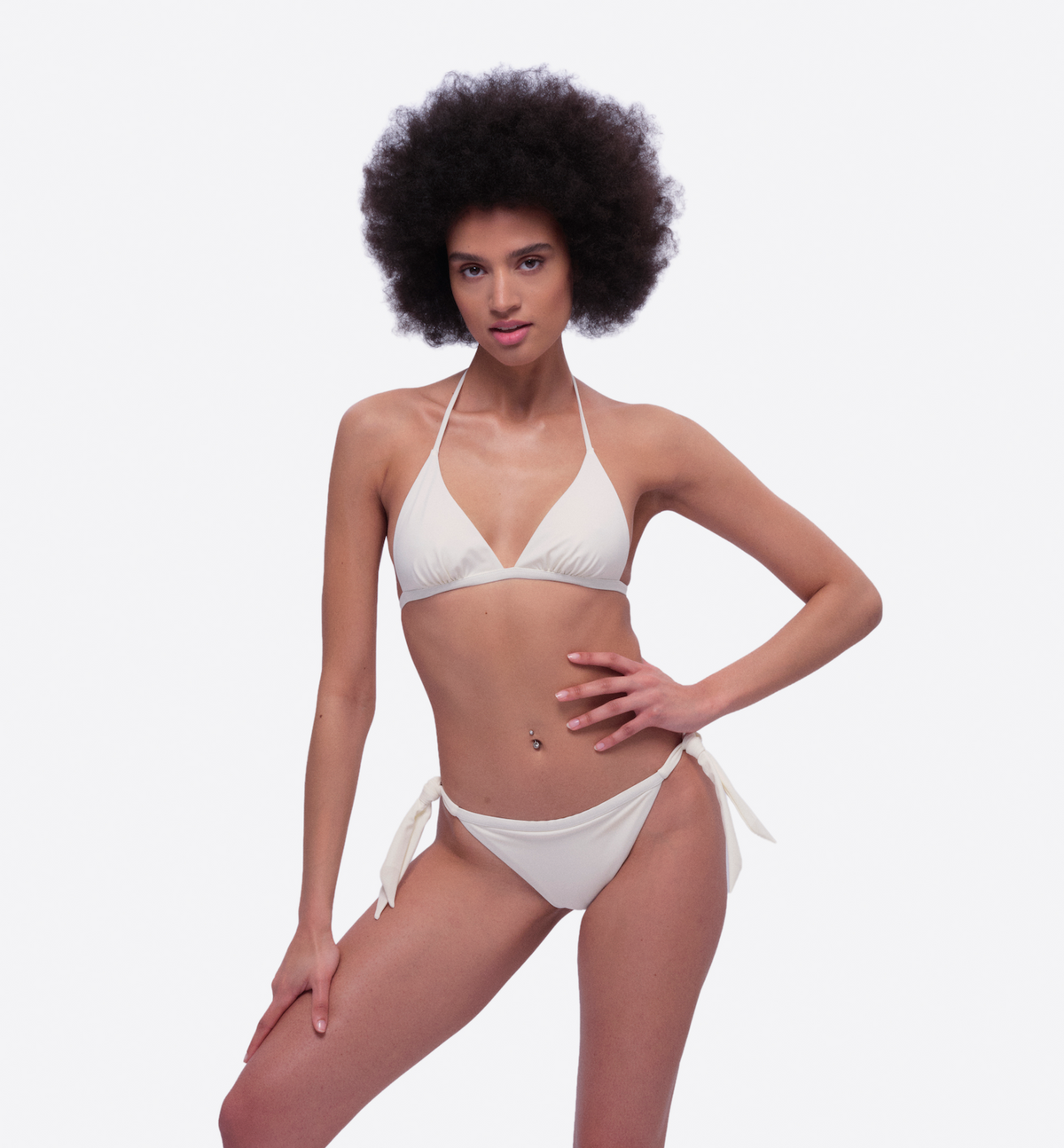 Stresa Ivory Triangle Bikini Set - Ivory