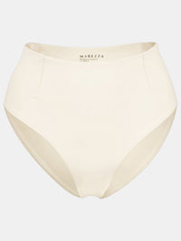 Ligeia Darted High Rise Bikini Bottom Ivory