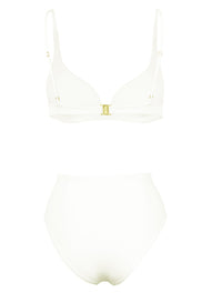  Braguita de bikini de tiro alto con pinzas Ligeia color marfil
