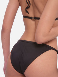 Stresa Tie-Side Black Bikini Bottom
