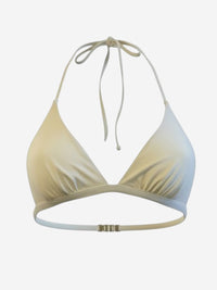 Stresa Draped Triangle Bikini Top – Ivory